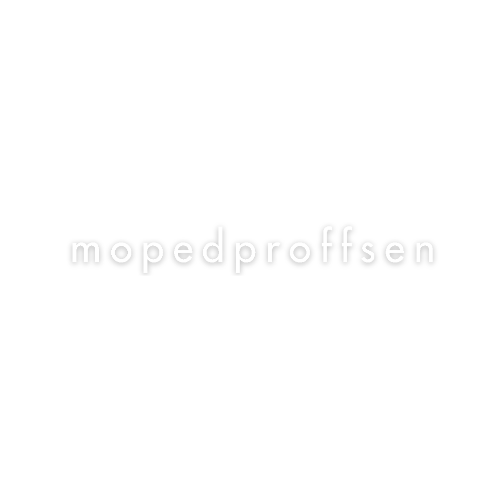 MopedProffsen. Dekal/Klistermärke Utskuren 20x2.6cm