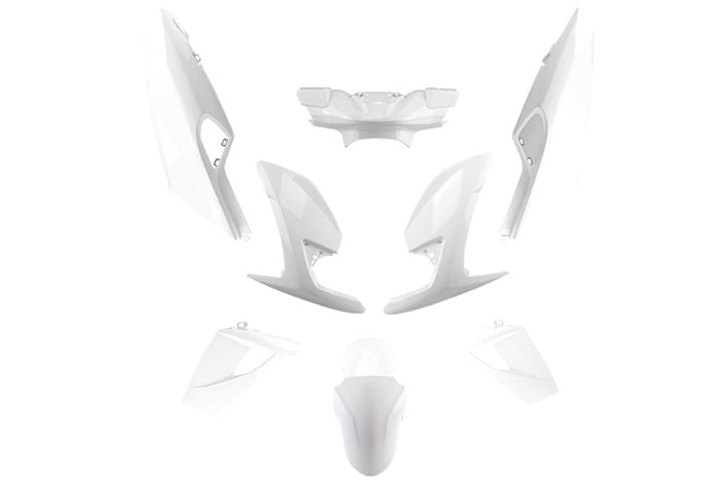 Kåpkit Peugot Speedfight 4 (8 delar) Vit - Mopedproffsen