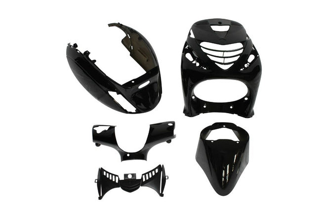 Kåpkit Piaggio Zip (5 delar) Svart - Mopedproffsen