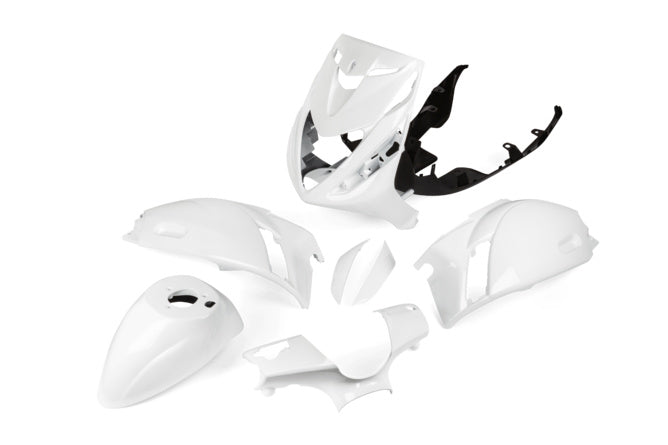 Kåpkit Piaggio Zip SP2 (6 delar) Vit - Mopedproffsen