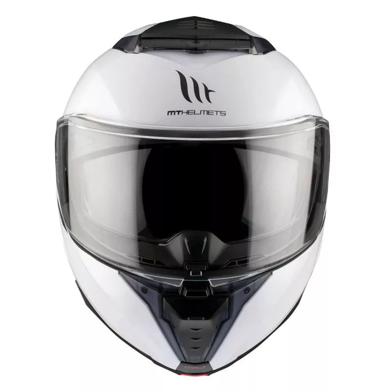 Flip-up Hjälm MT Helmets Atom 2 SV – Blankvit (Glossy White)