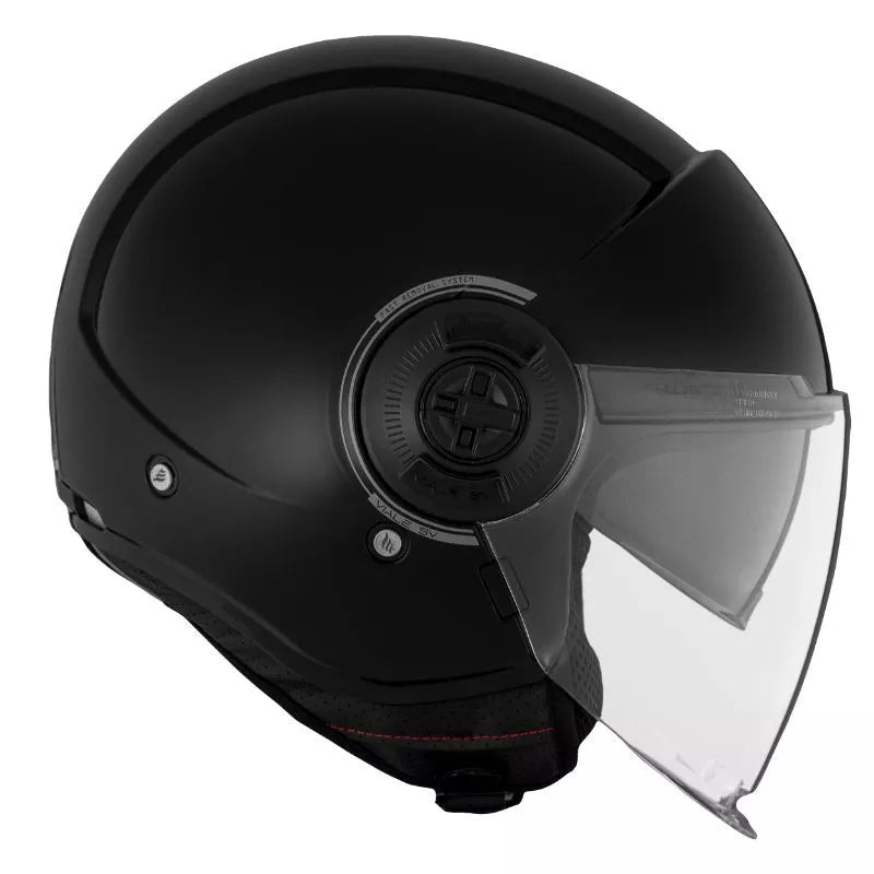 Öppen Hjälm MT Helmets Viale SV S – Blank Svart (Glossy Black)