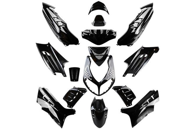 Bovenste Cowling TNT voor Peugeot Speedfight 2 - Metallic Zwart Bovenste Cowling TNT voor Peugeot Speedfight 2 - Metallic Zwart