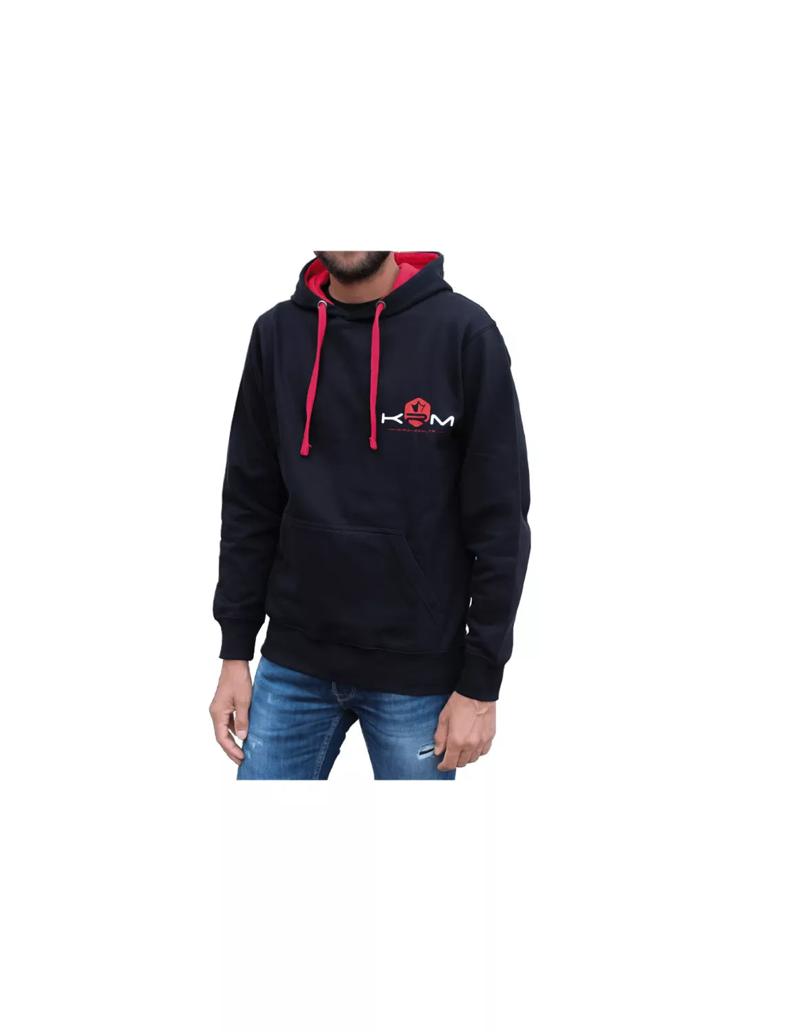 KRM PRO RIDE HOODIE SVART / RÖD