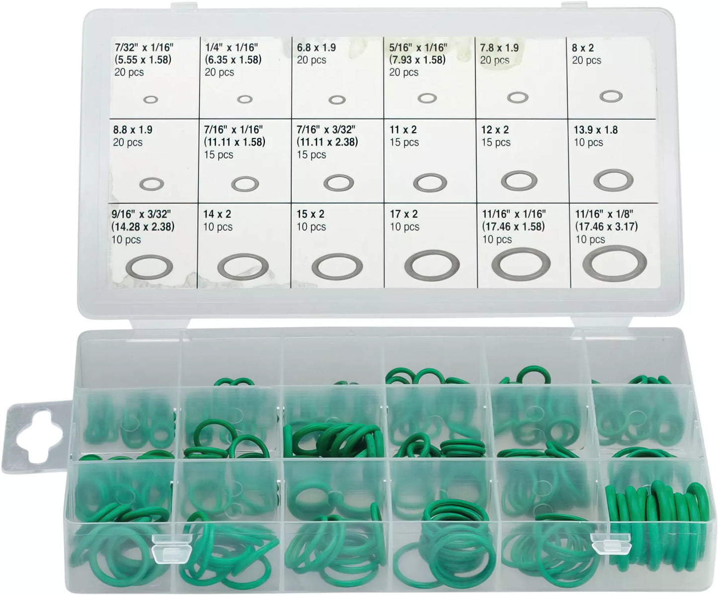 O-RING-SATS 18 STORLEKAR 270 ST