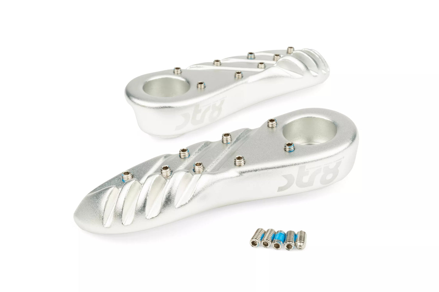 FOTPINNAR YAMAHA BWS EFTER 2004 SILVER