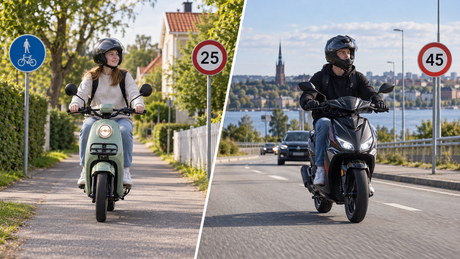 Moped klass 2 eller AM-körkort – vad ska man välja?