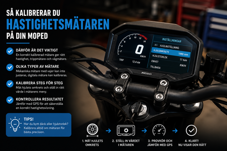 Så kalibrerar du hastighetsmätaren på din moped – därför är det viktigt