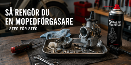Så rengör du en mopedförgasare – steg för steg