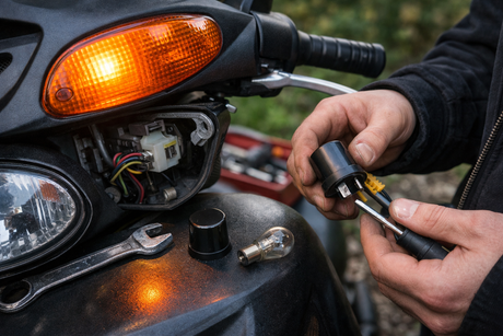 Blinkers som bara lyser - ett vanligt moppeproblem och hur du löser det - Guide