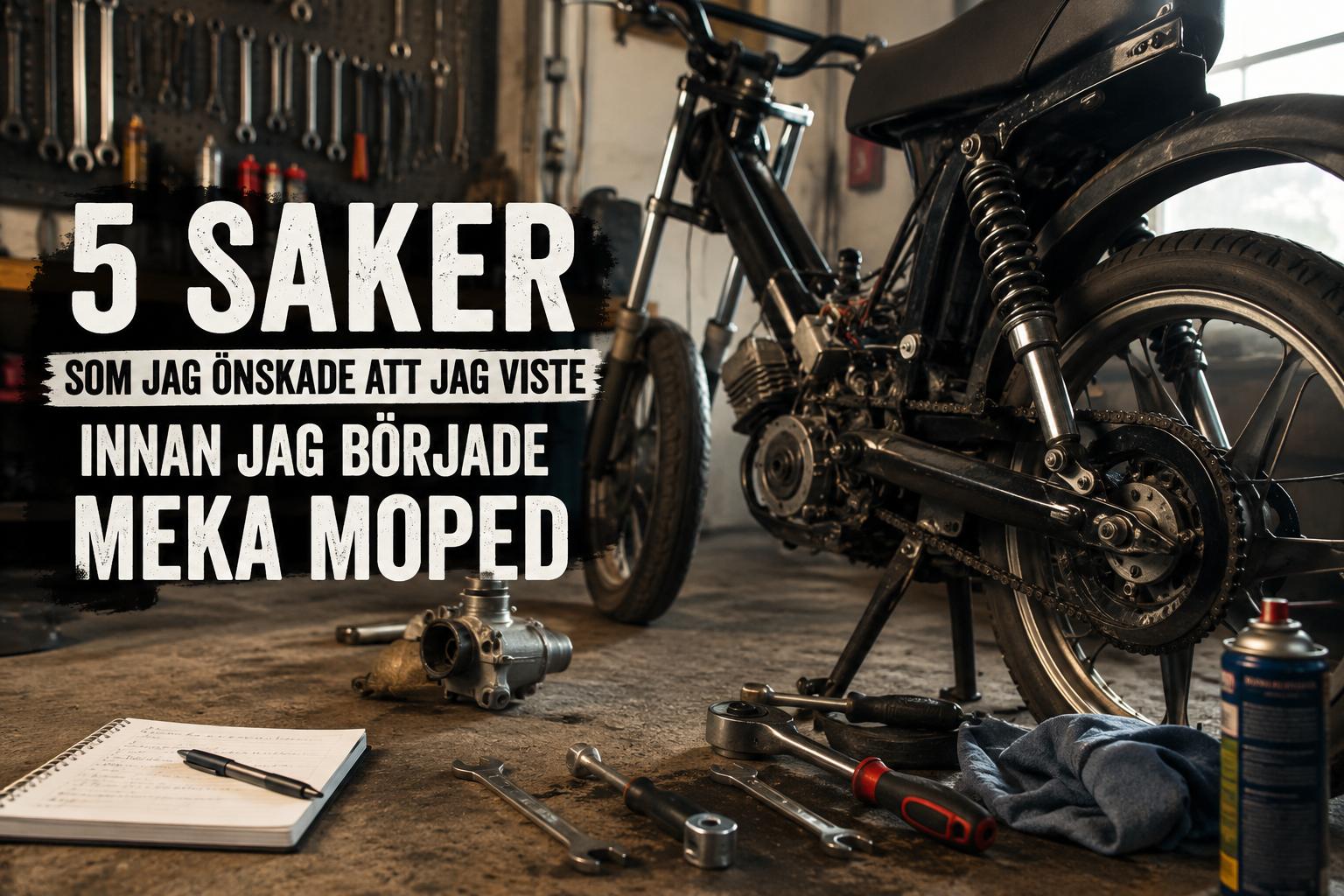 5 saker som jag önskade att jag viste innan jag började meka moped