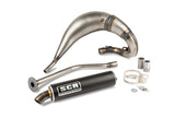 Exhaust SCR Corse Handmade Cross 50/70cc schwarz Rieju MRT 50 high mount