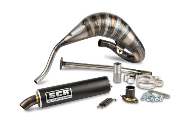 Avgassystem SCR Corse Racing Line Cross 70cc kolfiber Sherco (hög montering)