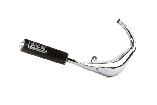 Avgassystem SCR Corse SM Chrome 50cc Derbi Senda (låg monterad)