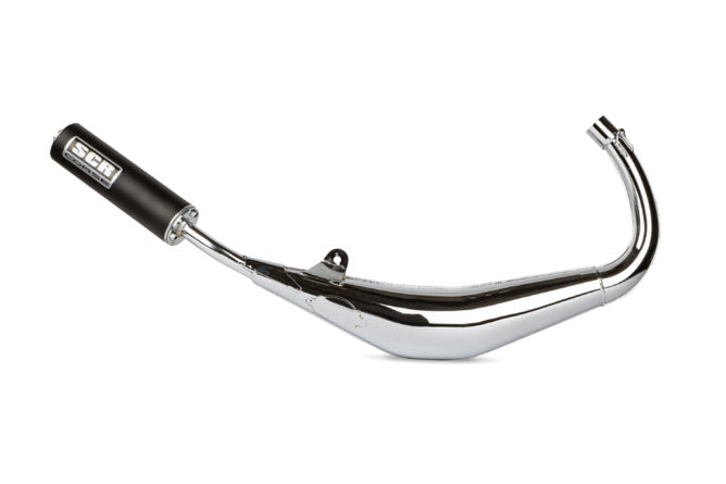 Avgassystem SCR Corse SM Chrome 50cc Derbi Senda (låg monterad)