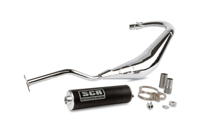 Avgassystem SCR Corse SM Chrome 50cc Yamaha TZR / MBK Xpower