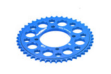 Rear Sprocket aluminium CNC 420 - 39 teeth - 4 screws YCF Pit Bike blue