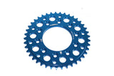 Rear Sprocket aluminium CNC 420 - 41 teeth - 5 screws YCF Pit Bike blue
