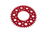 Rear Sprocket aluminium CNC 420 - 43 teeth - 5 screws YCF Pit Bike red