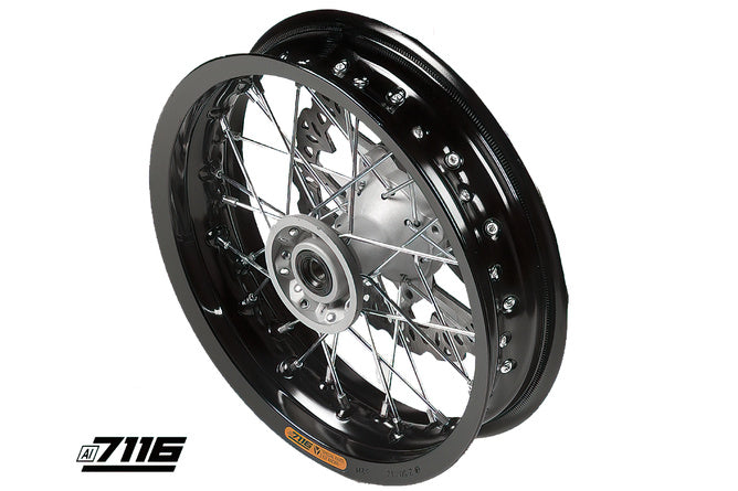 Framhjul aluminium 2.5x12" SM med bromsskiva YCF Factory Pit Bike