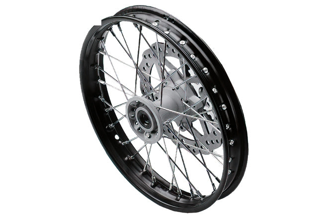Framhjul aluminium 1.6x17" - gjuten nav med bromsskiva Pit Bike YCF Bigy