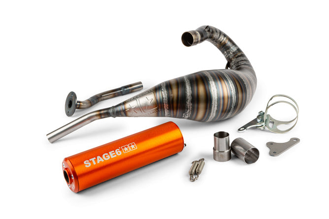 Stage6 Avgassystem 80 - 90cc CNC orange HM-Moto / Vent / Beta RR