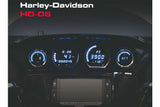 Dashboard 4 instruments Koso HD-06 red / black Harley Davidson Touring 2014 - 17