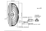 Headlight LED d.170mm Koso Thunderbolt