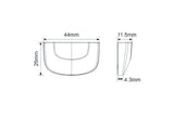License Plate Light LED Koso Curve black