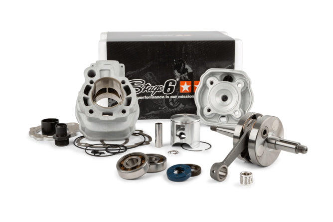Tuning Kit cylinder + vevaxel Stage6 Big Racing 88cc slaglängd 45mm Minarelli AM6