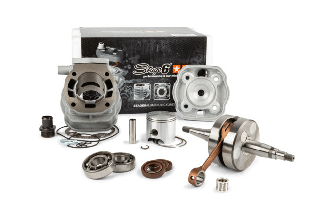 Tuning Kit cylinder + vevaxel Stage6 Streetrace 77cc Derbi Euro 2