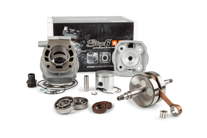 Tuning Kit cylinder + vevaxel Stage6 Streetrace 77cc Derbi Euro 2