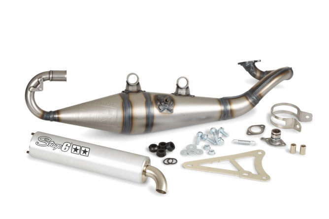 Avgassystem Stage6 Pro Replica MK2 Alu Minarelli horisontell / Kina 2-takt