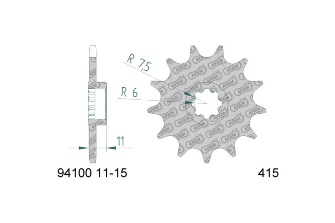 Chain Kit AFAM 11x47 Rieju RS2