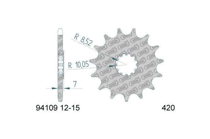 Chain Kit AFAM 12x47 Yamaha TZR bis 2000