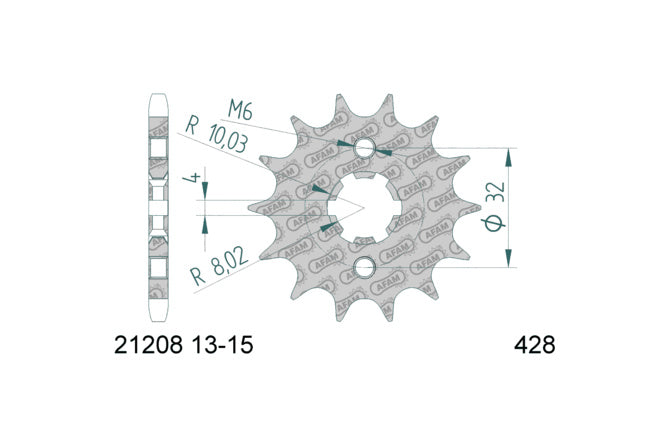 Chain Kit AFAM 14x63 Beta RR 125 LC Motard / Enduro