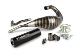 Exhaust Stage6 80 - 90cc CNC black HM-Moto / Vent / Beta RR