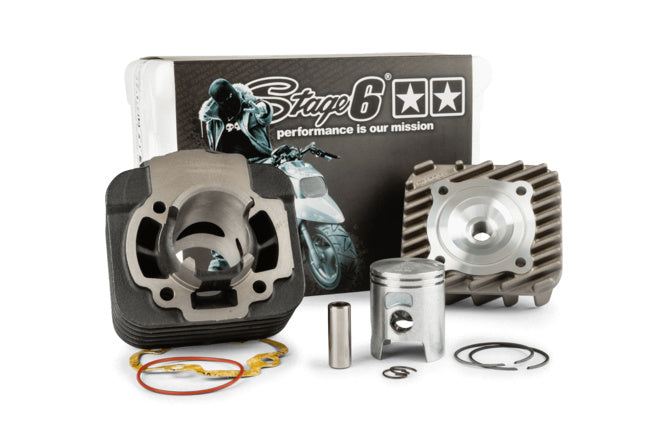 Cylinder Kit Stage6 Streetrace gjutjärn 50cc Piaggio AC (Typhoon / Zip)