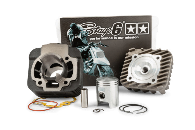 Cylinder Kit Stage6 Streetrace gjutjärn 50cc Piaggio AC (Typhoon / Zip)