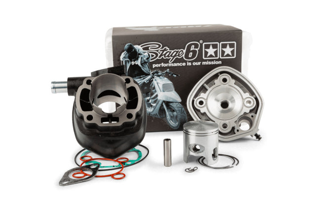 CYLINDER STAGE6 70CC STREETRACE CAST IRON MINARELLI HORIZONTAL LC - Mopedproffsen