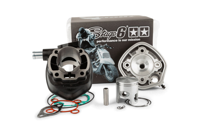 CYLINDER STAGE6 70CC STREETRACE CAST IRON MINARELLI HORIZONTAL LC - Mopedproffsen