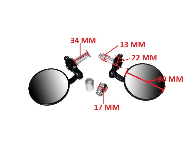 DELTA BACKSPEGELAR - STYRÄNDSMONTERADE