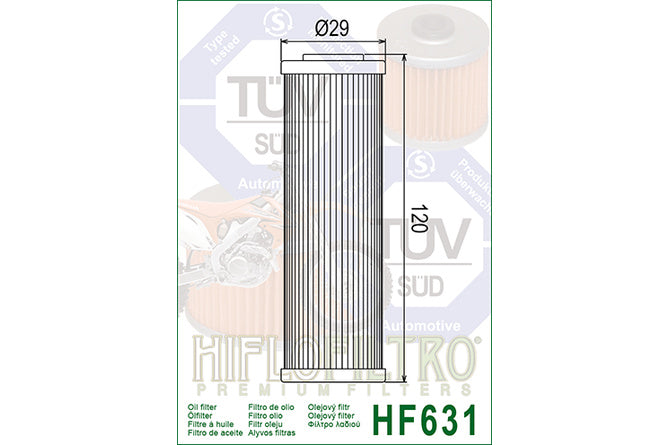 Oljefilter Hiflofiltro HF631