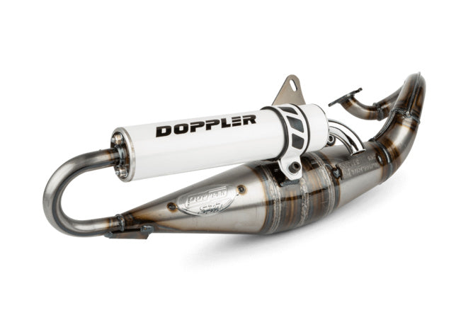 Avgassystem Doppler S3R Evolution Minarelli horisontell vit