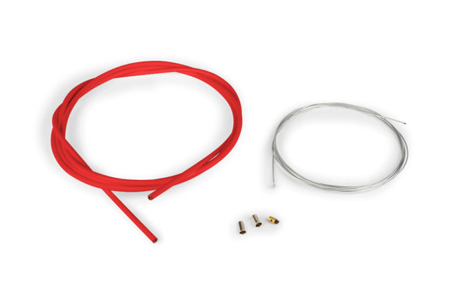 Gaswire-kit universellt 1,2mm x 2 meter Motoforce Racing röd