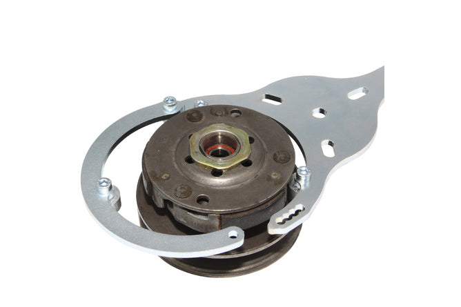 Blockeringsverktyg 2-i-1 koppling / momentfjäder Easyboost Minarelli / Piaggio / Peugeot / GY6