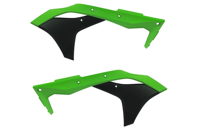 Sidopaneler fram Polisport grön Kawasaki KXF 250 / 450