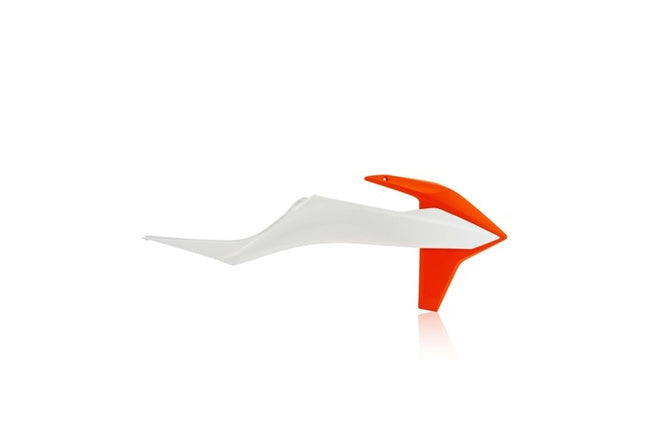 Sidopaneler fram Polisport orange / vit KTM SX / SX-F
