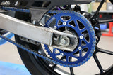 Chain Kit 14x53 - 420 Stage6 aluminium CNC blue Derbi Senda X-treme