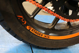 Chain Kit 14x53 - 420 Stage6 aluminium CNC orange Peugeot / Rieju